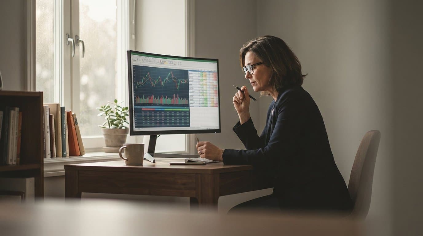 Client reviewing a comprehensive net worth dashboard with a Heirloom advisor